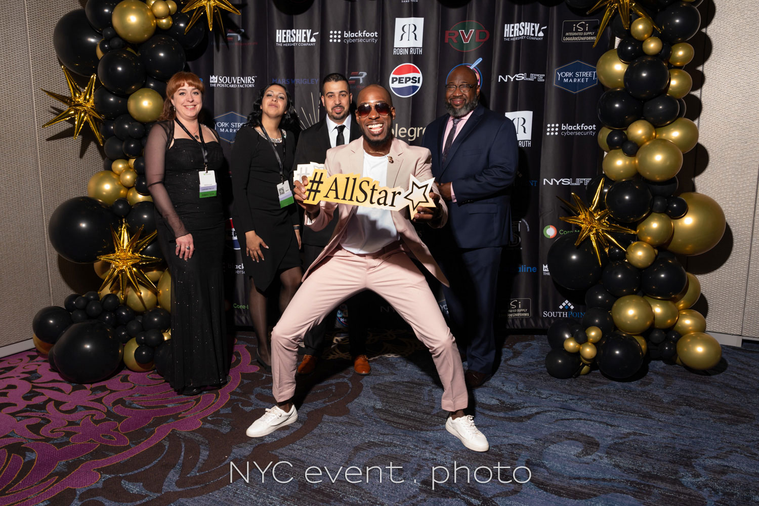 NY corporate event step repeat